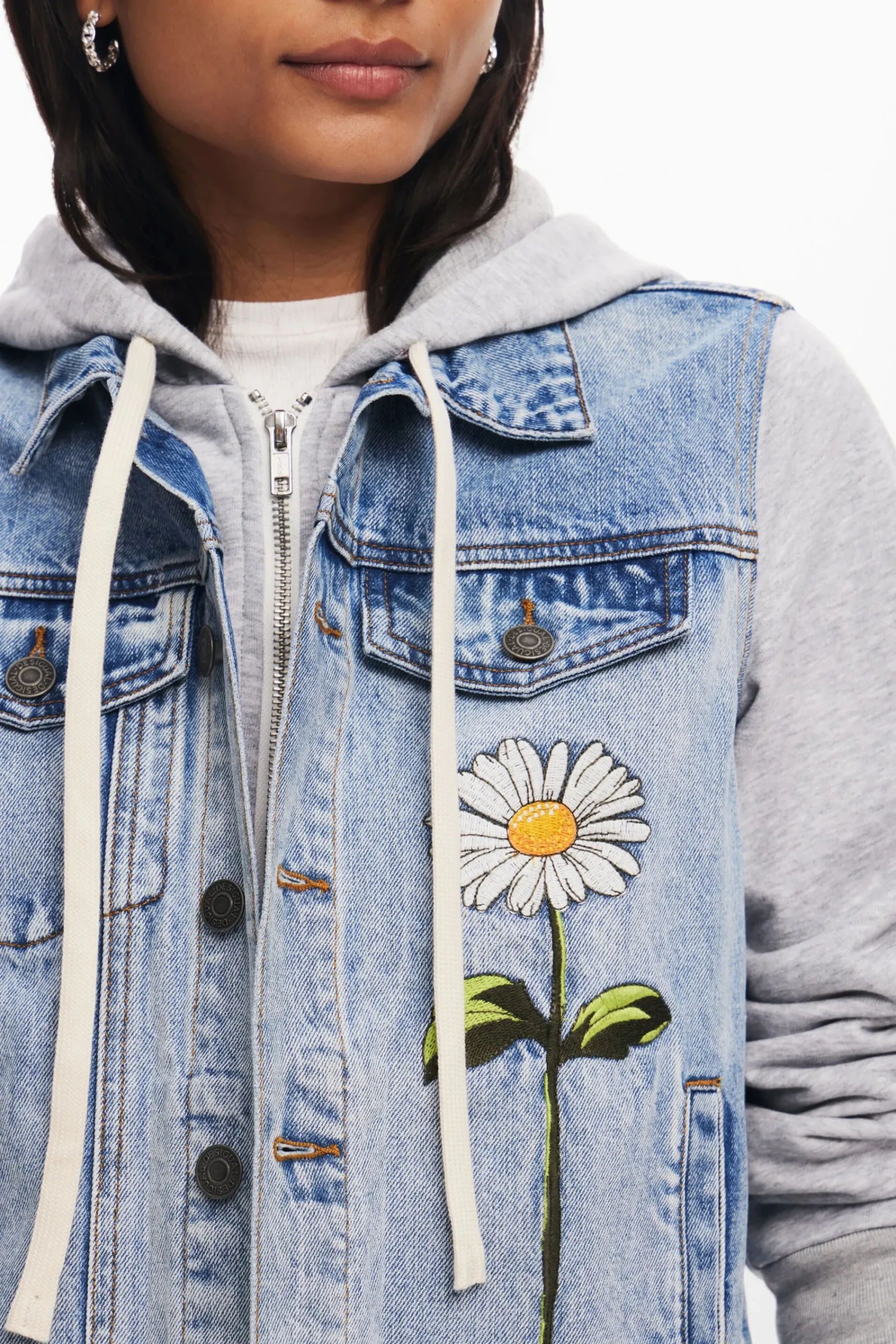 Abrigos Y Chaquetas-Desigual Chaqueta vaquera trucker