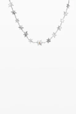 Joyería-Desigual Choker estrellas baño plata Zalio