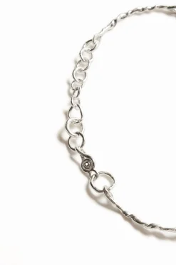 Joyería-Desigual Choker mensaje estrecho baño plata Zalio