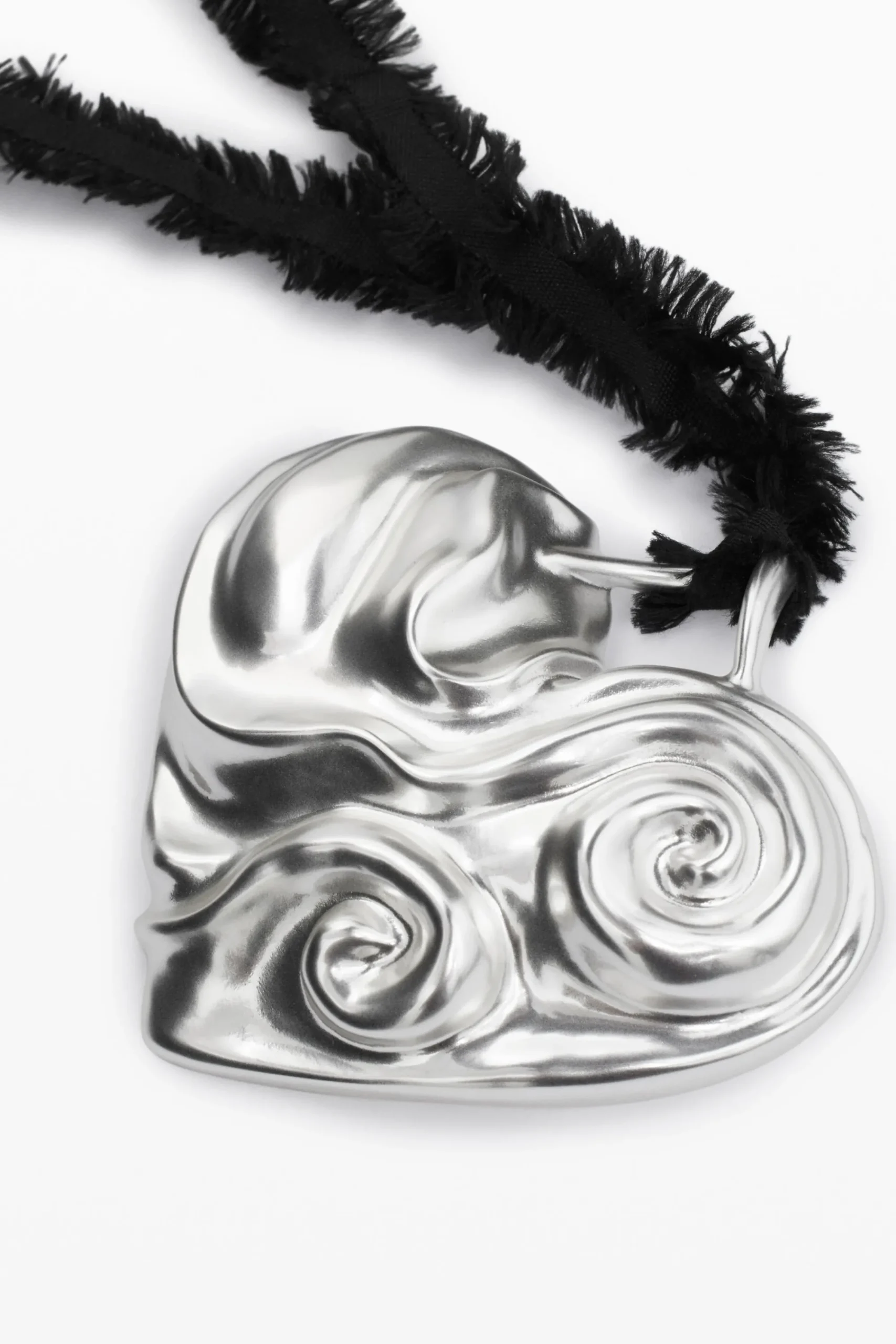 Joyería-Desigual Colgante corazón cinta baño plata Zalio