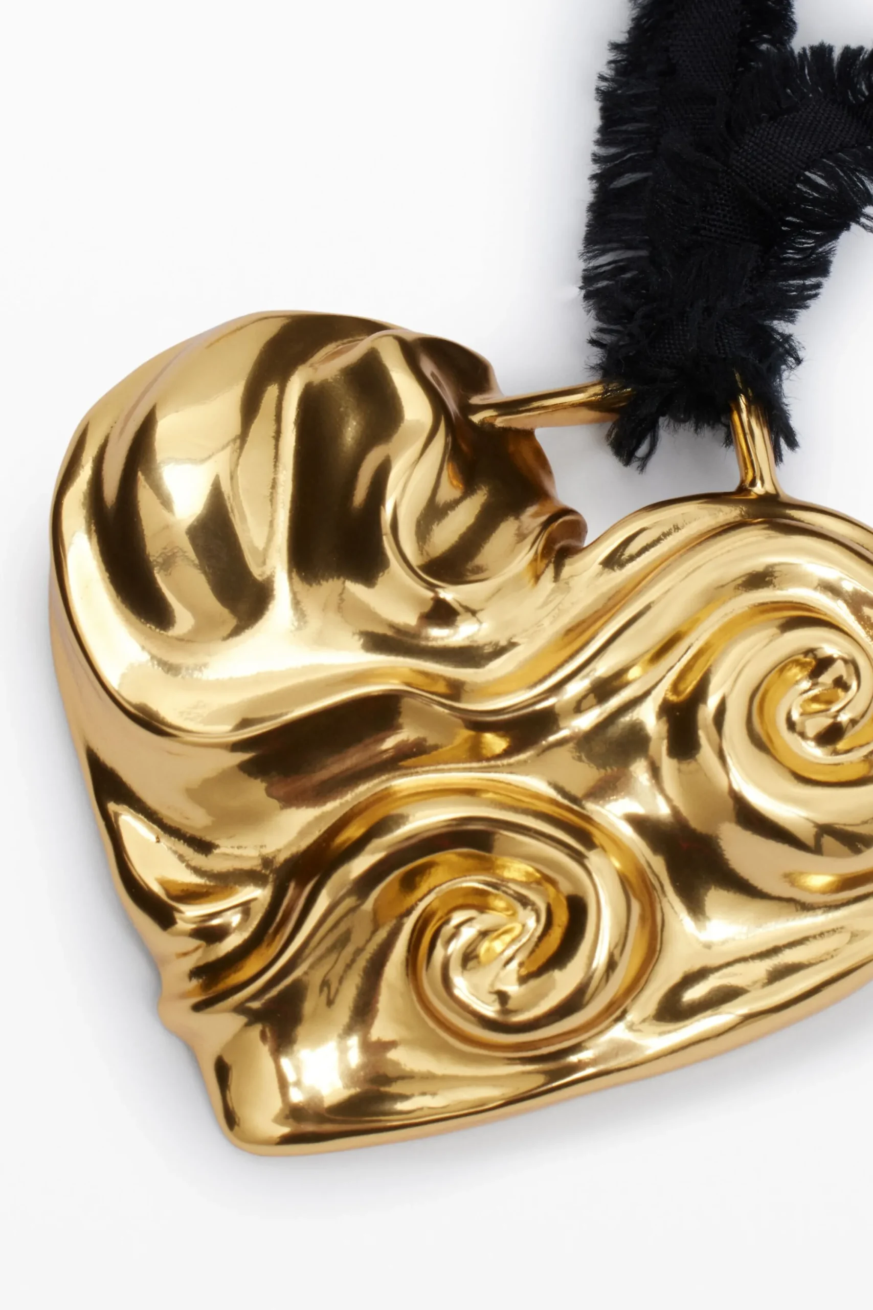 Joyería-Desigual Colgante corazón cinta baño oro Zalio