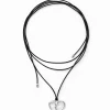 Joyería-Desigual Colgante corazón cordón baño plata Zalio
