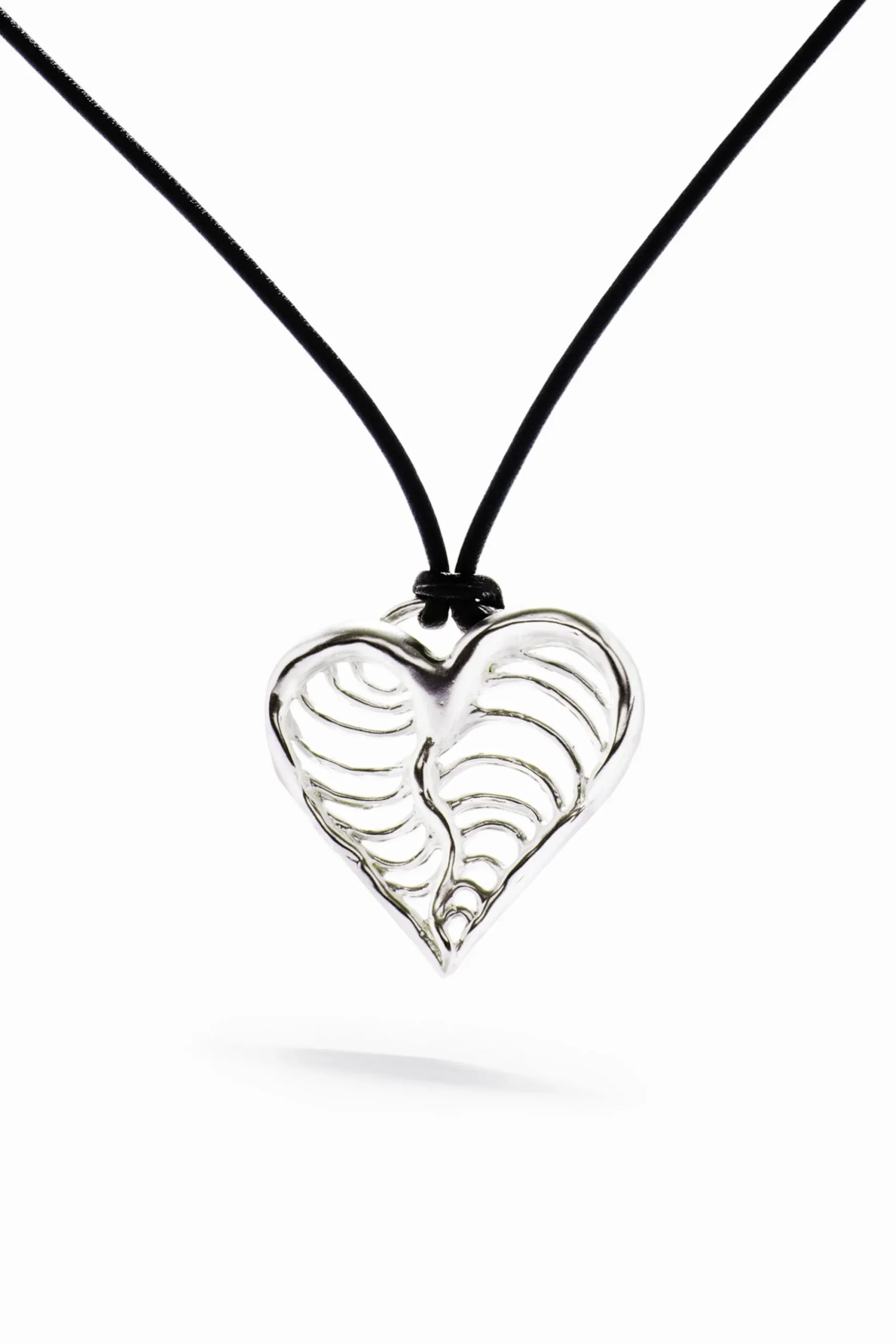 Joyería-Desigual Colgante corazón cordón baño plata Zalio