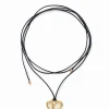 Joyería-Desigual Colgante corazón cordón baño oro Zalio
