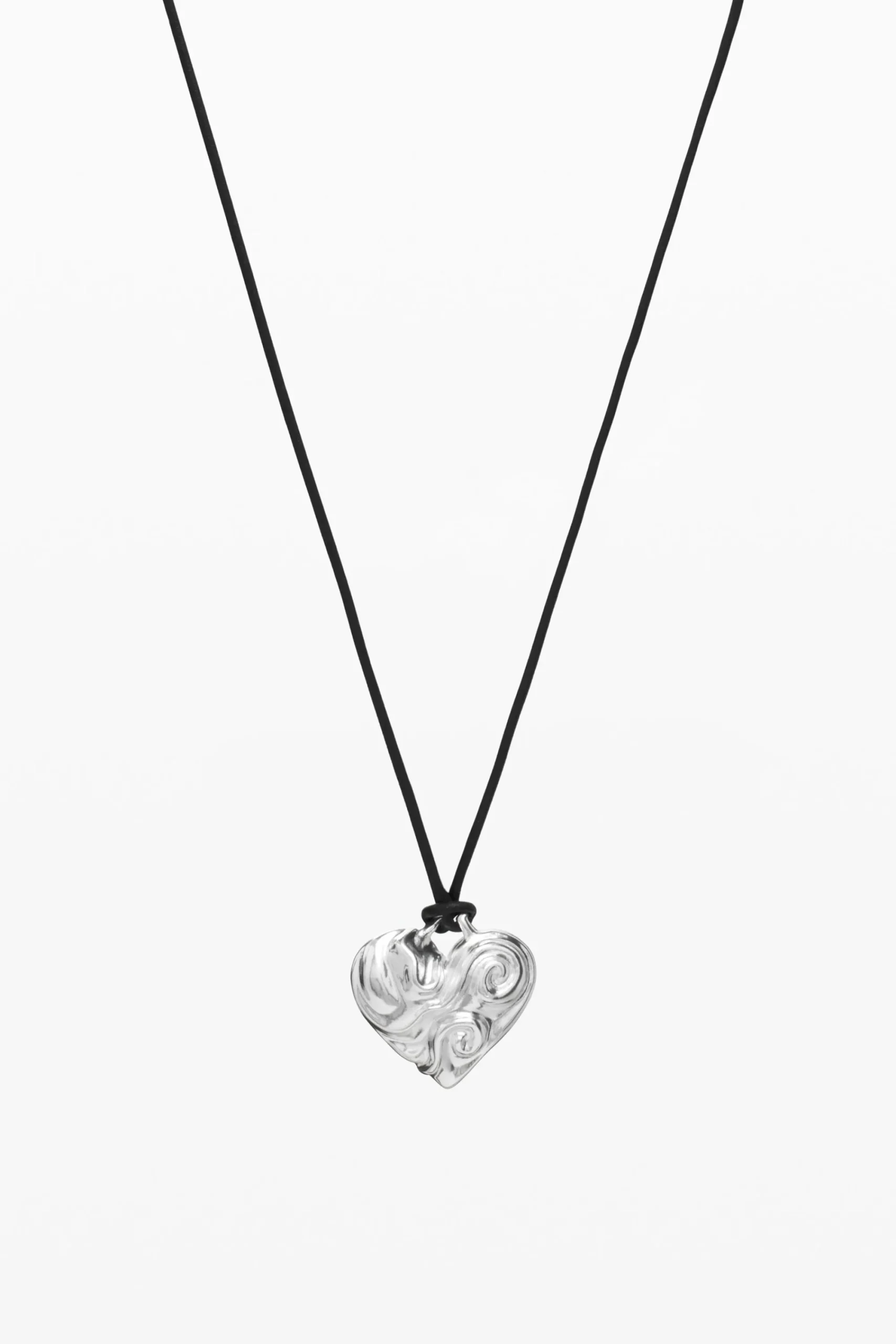 Joyería-Desigual Colgante corazón cuerda baño plata Zalio