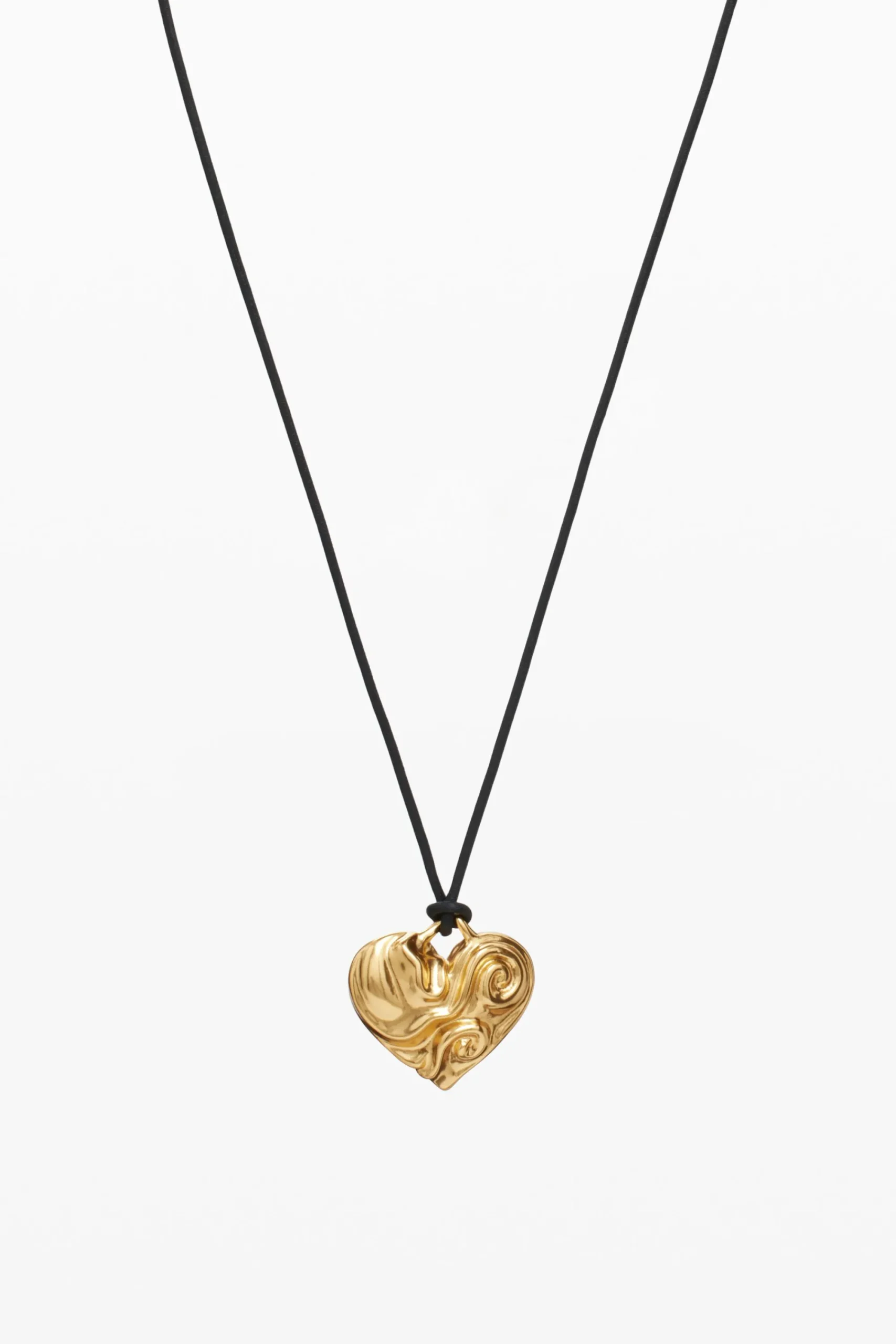 Joyería-Desigual Colgante corazón cuerda baño oro Zalio