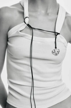 Joyería-Desigual Colgante corazón cuerda baño oro Zalio