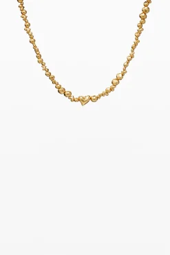 Joyería-Desigual Colgante corazones baño oro Zalio