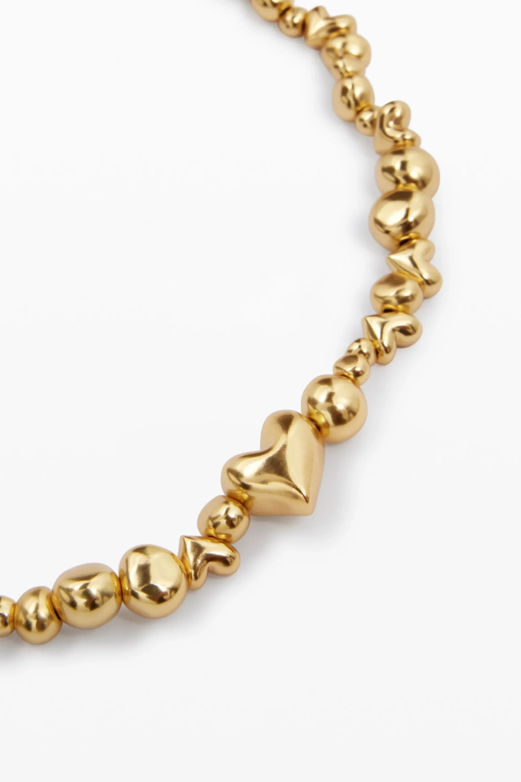 Joyería-Desigual Colgante corazones baño oro Zalio