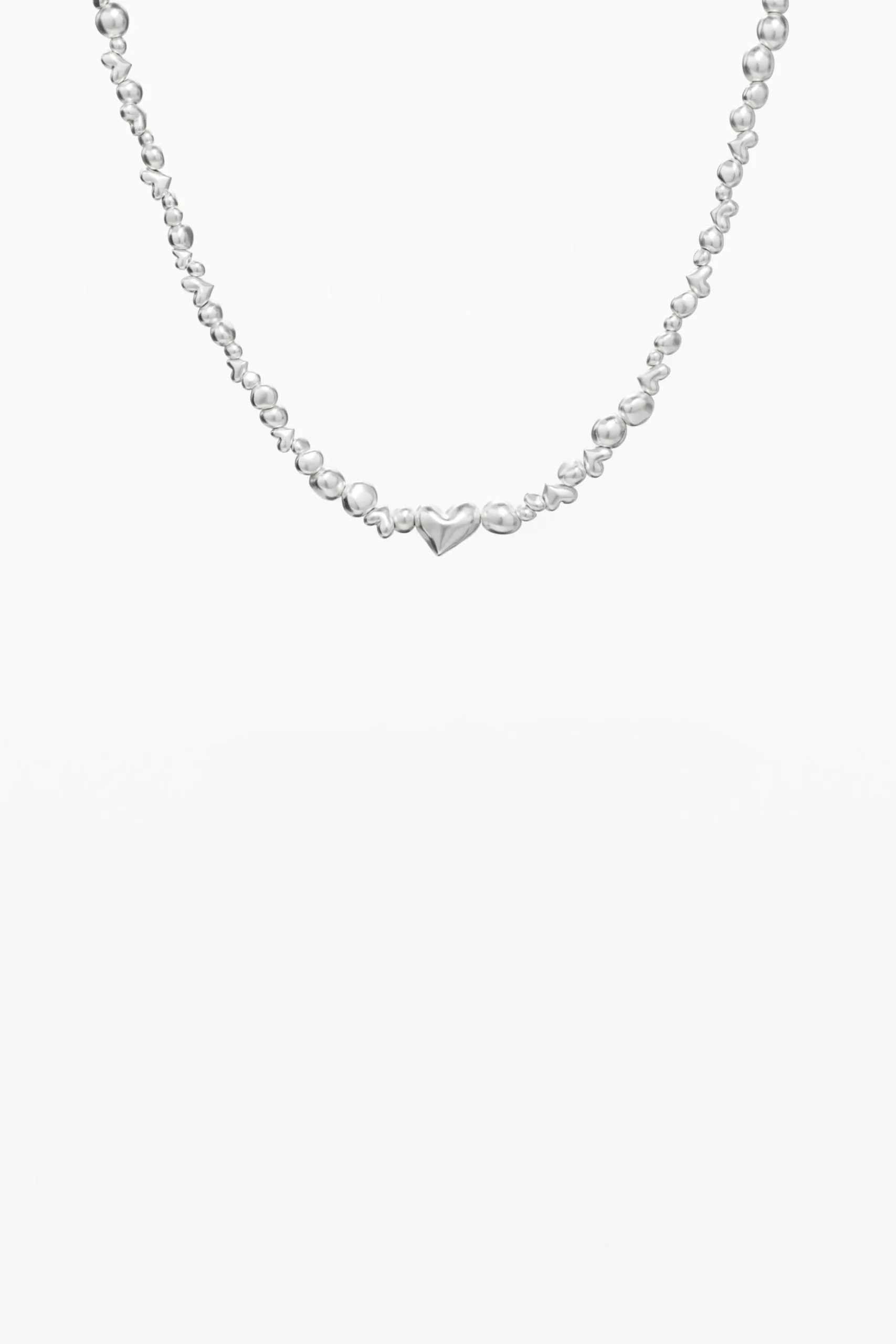 Joyería-Desigual Colgante corazones baño plata Zalio