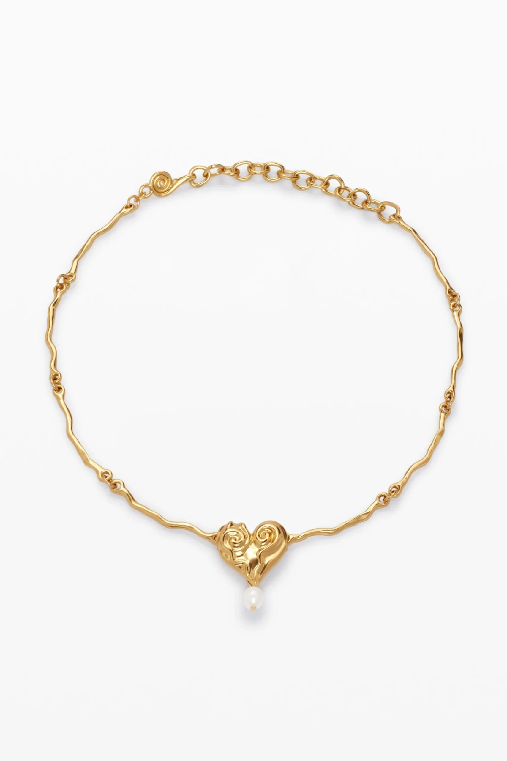 Joyería-Desigual Colgante perla baño oro Zalio