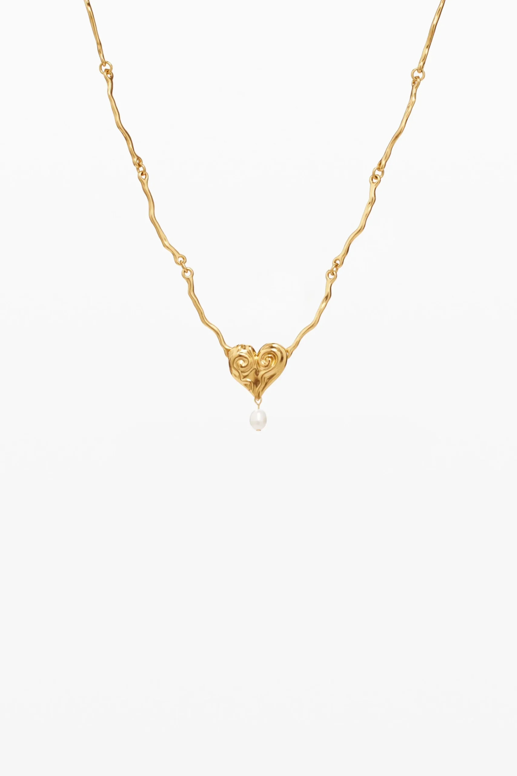 Joyería-Desigual Colgante perla baño oro Zalio