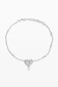 Joyería-Desigual Colgante perla baño plata Zalio