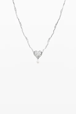 Joyería-Desigual Colgante perla baño plata Zalio