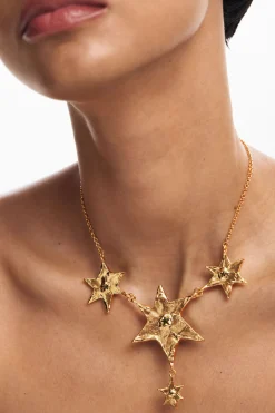 Joyería-Desigual Collar de cadena estrellas colgantes Zalio