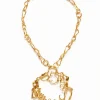 Joyería-Desigual Collar mensaje baño oro Zalio