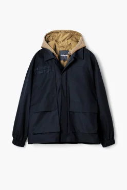 Abrigos Y Chaquetas-Desigual Cortavientos con capucha