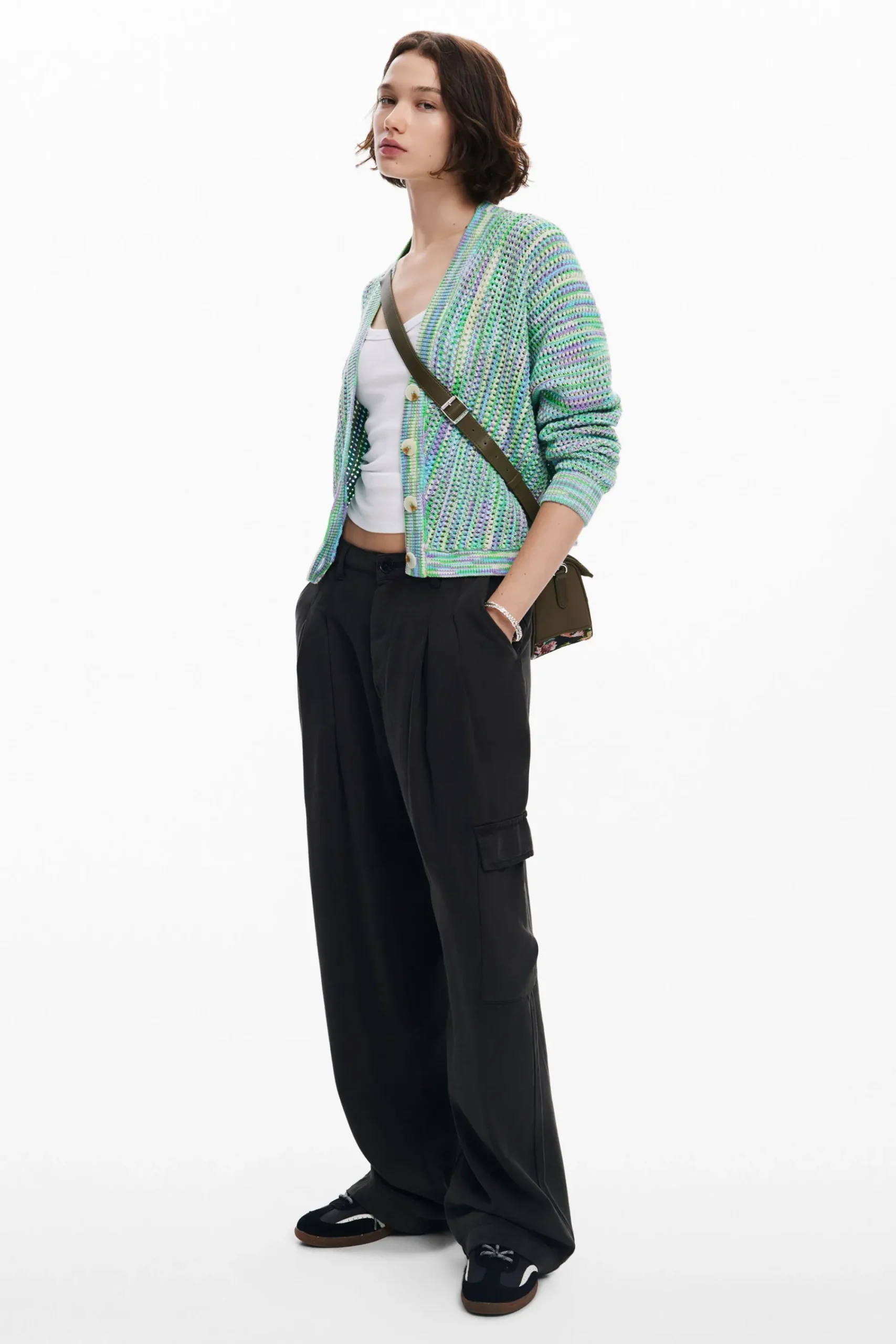 Ropa De Punto|Jerséis-Desigual Cárdigan estampado multicolor