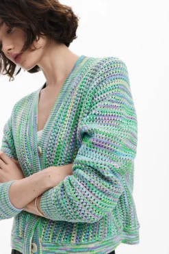 Ropa De Punto|Jerséis-Desigual Cárdigan estampado multicolor
