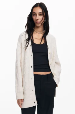 Ropa De Punto|Jerséis-Desigual Cárdigan oversize punto