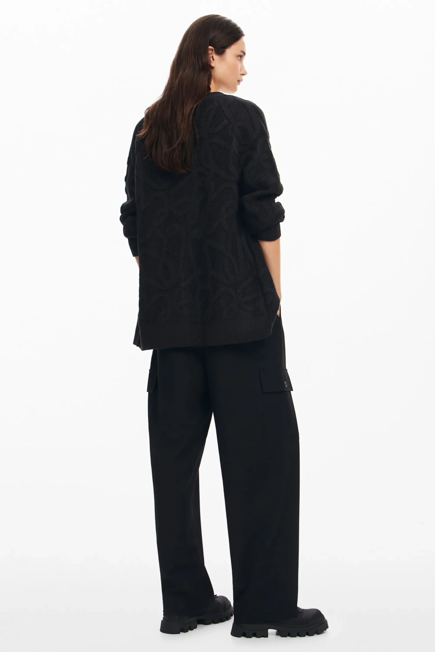 Ropa De Punto|Jerséis-Desigual Cárdigan oversize punto
