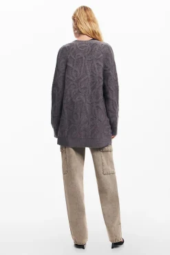 Ropa De Punto|Jerséis-Desigual Cárdigan oversize punto