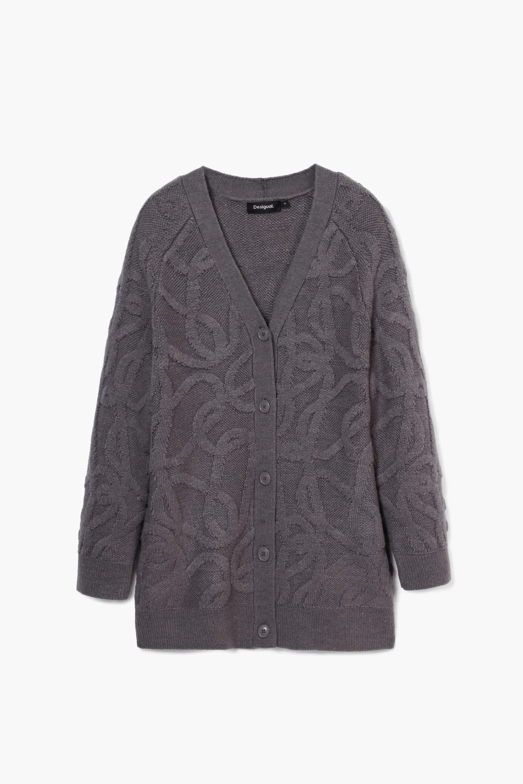 Ropa De Punto|Jerséis-Desigual Cárdigan oversize punto