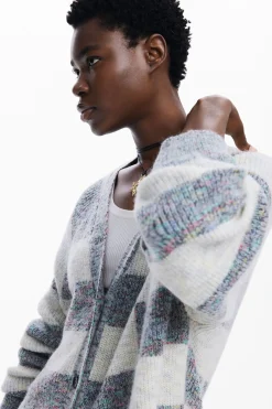 Ropa De Punto|Jerséis-Desigual Cárdigan tejido combinado