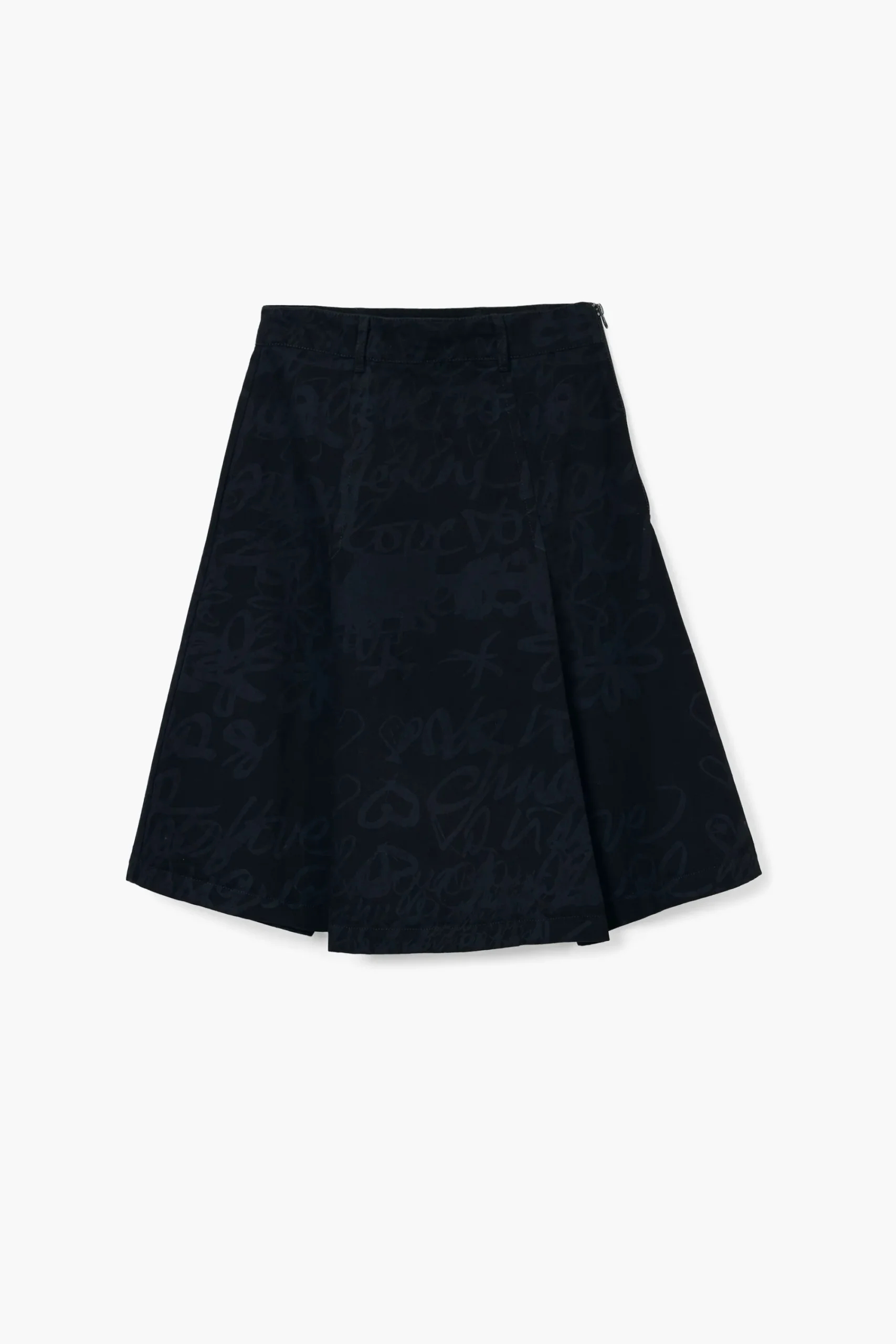 Faldas Y Shorts-Desigual Falda estampado frases M. Christian Lacroix