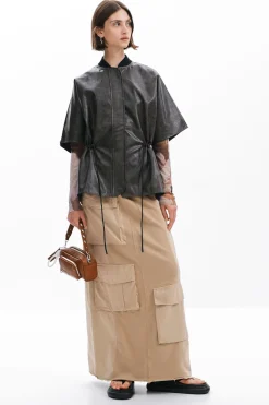 Faldas Y Shorts-Desigual Falda larga cargo punto