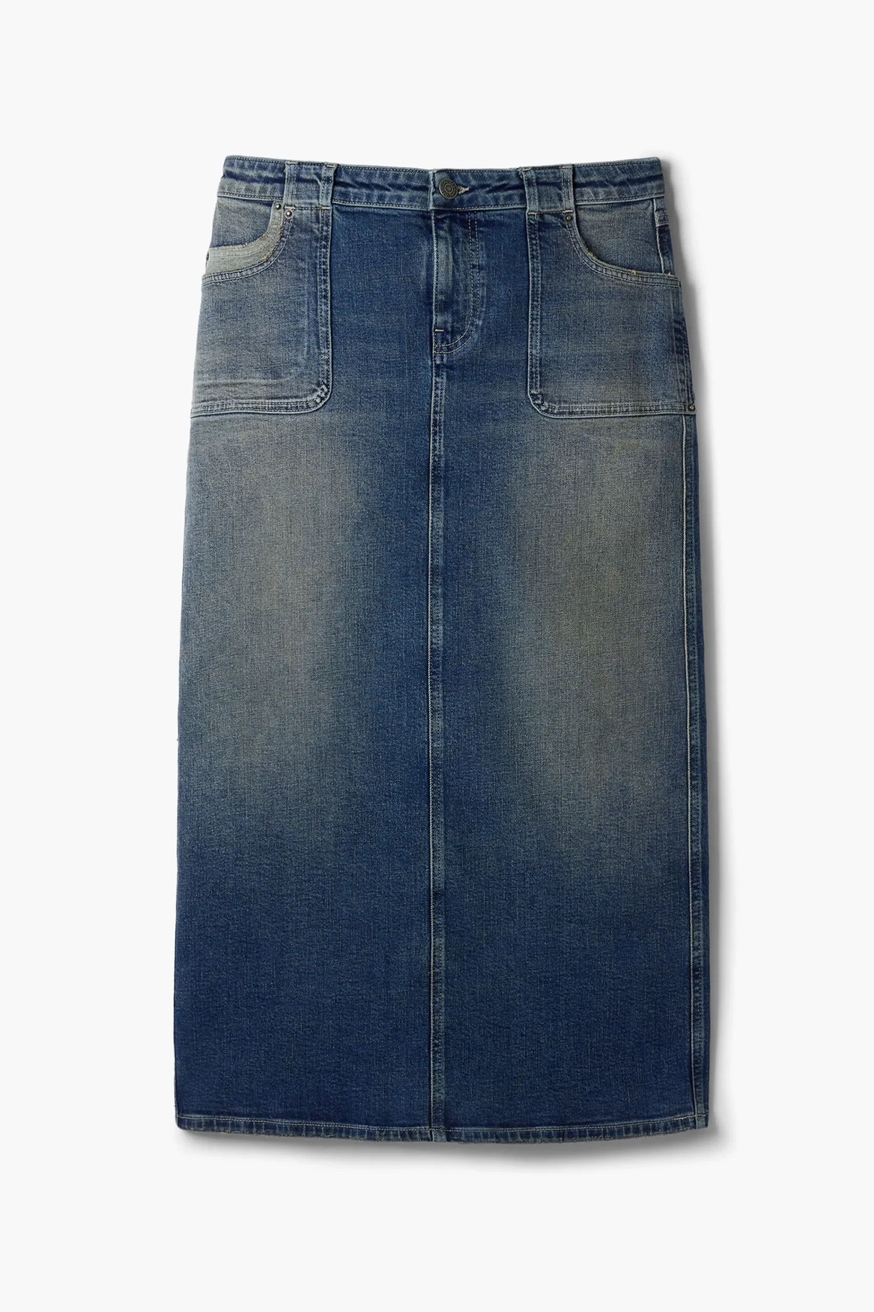 Faldas Y Shorts-Desigual Falda midi denim