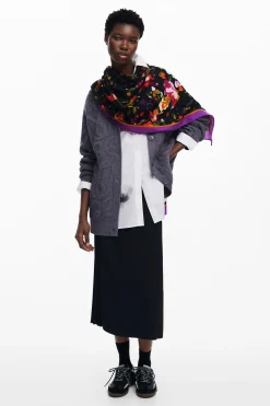 Bufandas Y Pañuelos-Desigual Foulard flores
