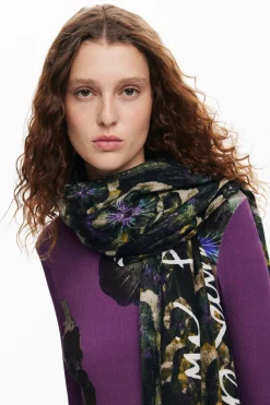 Bufandas Y Pañuelos-Desigual Foulard flores M. Christian Lacroix