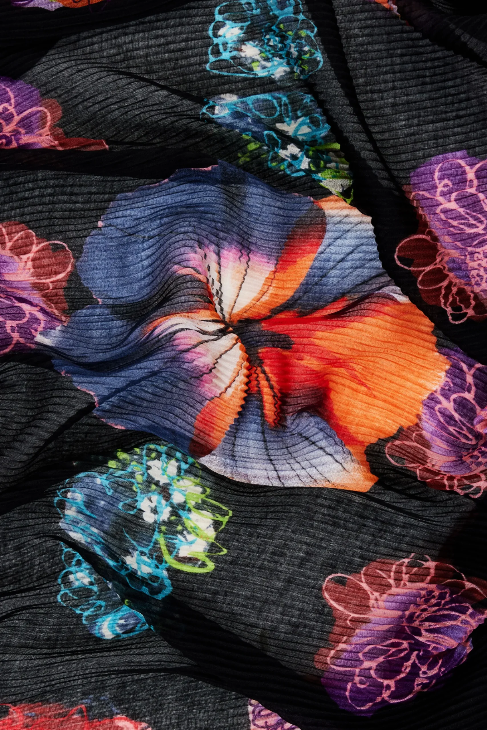 Bufandas Y Pañuelos-Desigual Foulard flores M. Christian Lacroix
