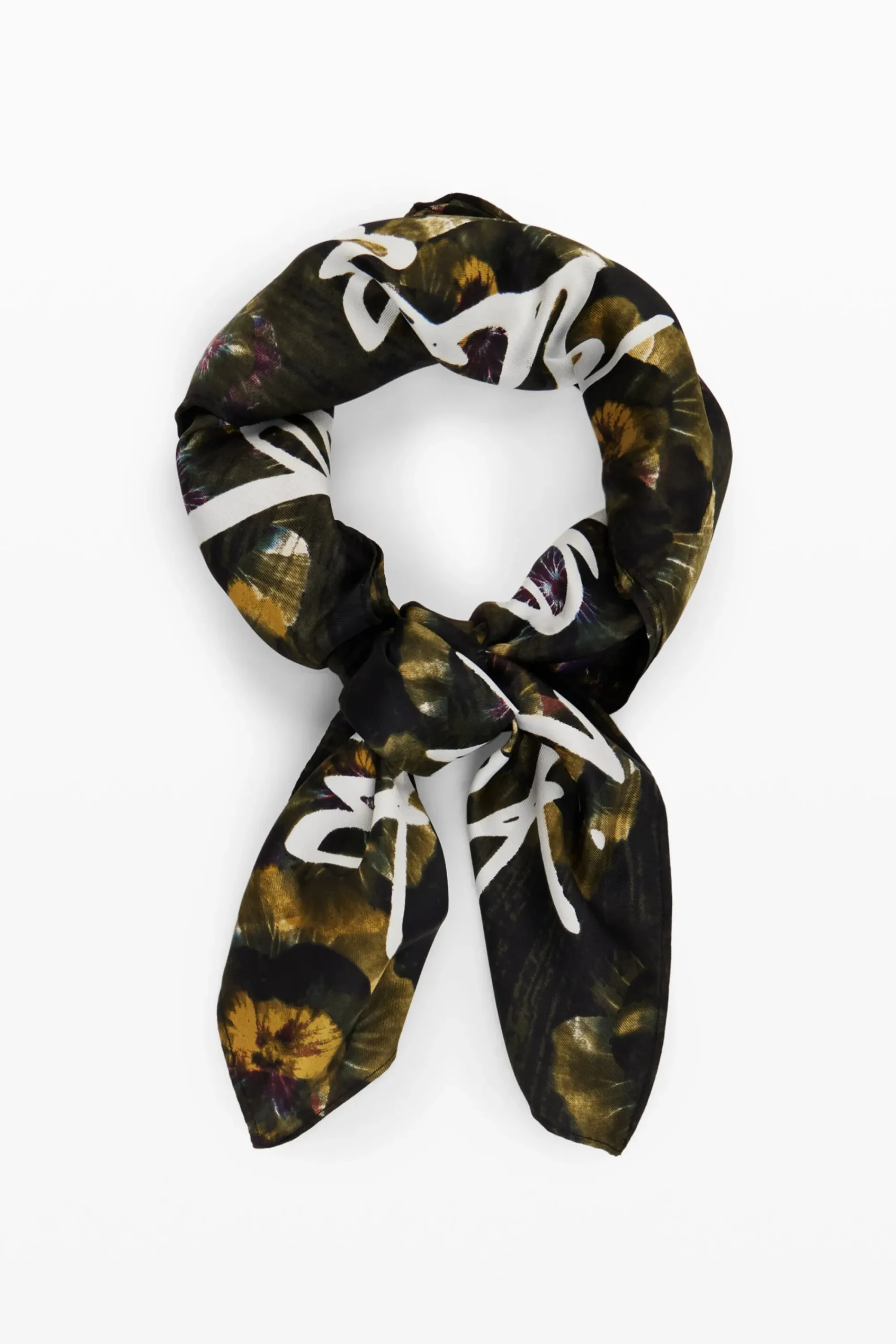 Bufandas Y Pañuelos-Desigual Foulard flores M. Christian Lacroix
