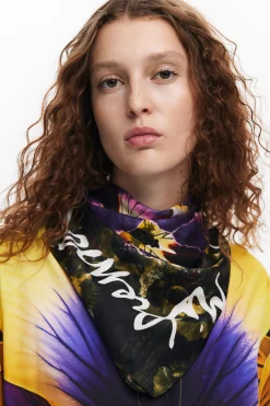 Bufandas Y Pañuelos-Desigual Foulard flores M. Christian Lacroix