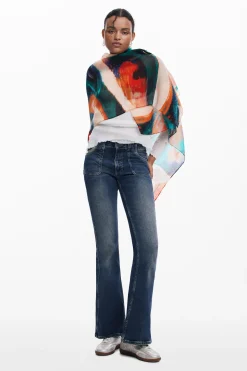 Bufandas Y Pañuelos-Desigual Foulard rectangular estampado