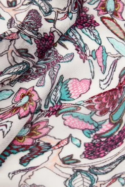 Bufandas Y Pañuelos-Desigual Foulard rectangular flores