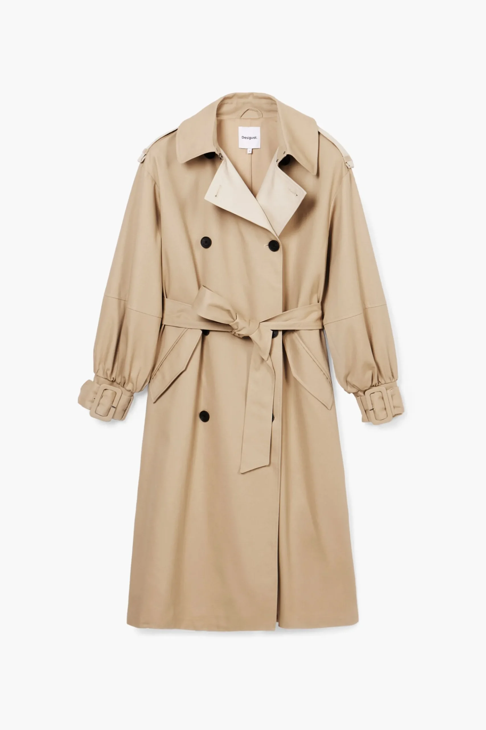 Abrigos Y Chaquetas-Desigual Gabardina combinada