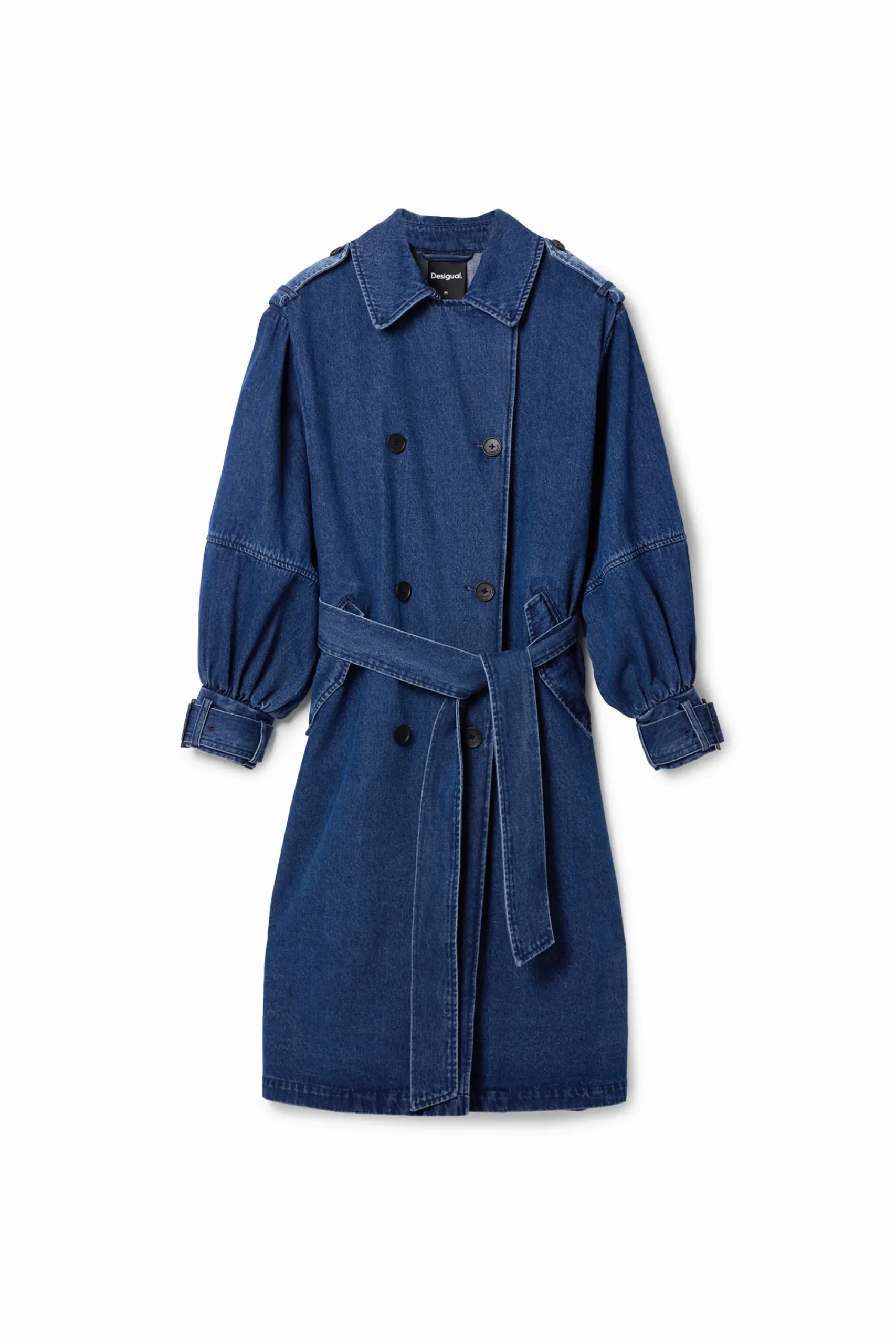 Abrigos Y Chaquetas-Desigual Gabardina oversize denim