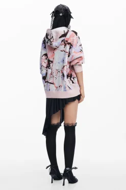 Ropa De Punto|Jerséis-Desigual Jersey capucha María Escoté