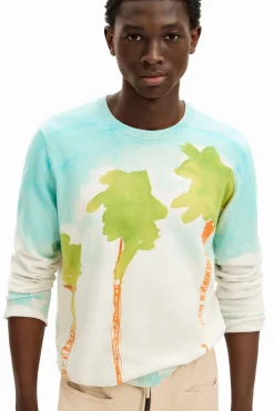 Jerséis Y Sudaderas-Desigual Jersey de punto acuarela