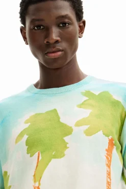 Jerséis Y Sudaderas-Desigual Jersey de punto acuarela