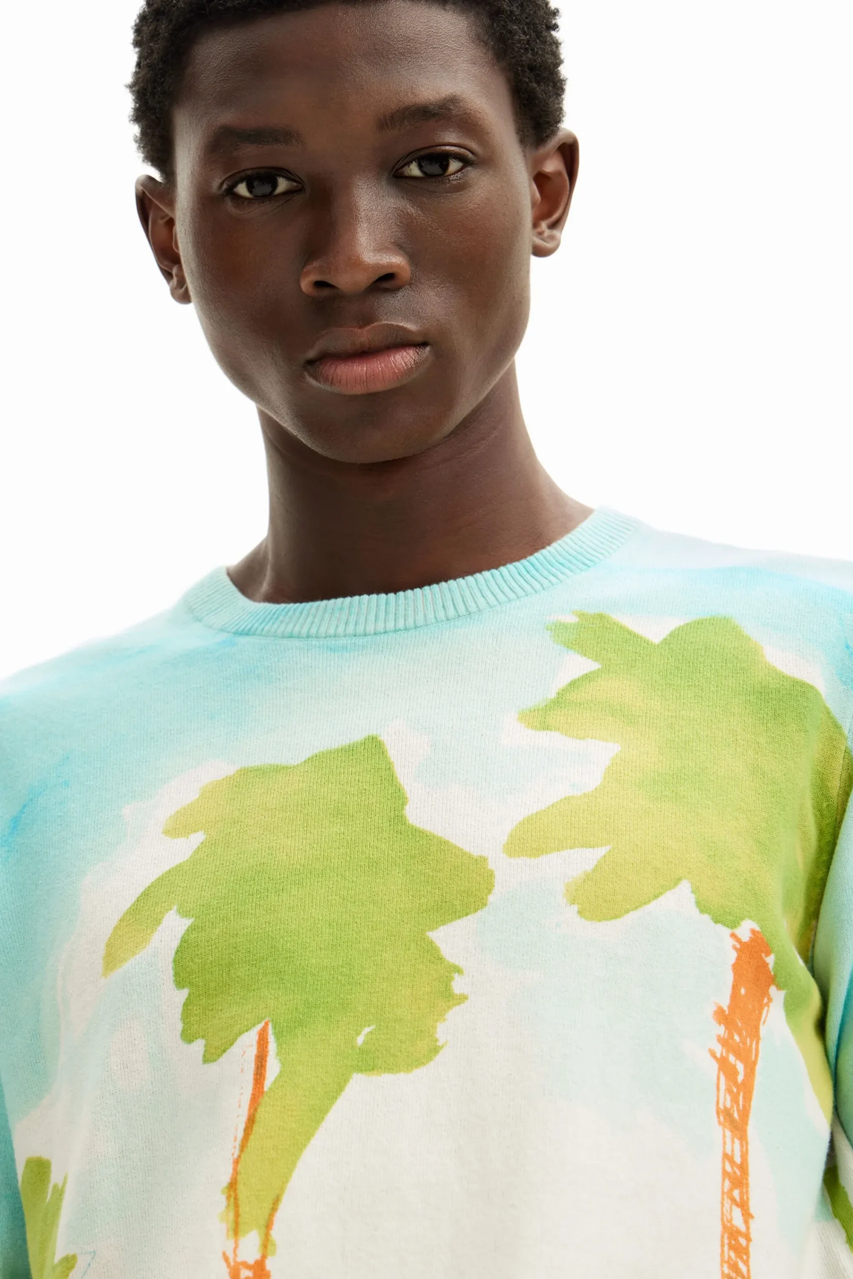 Jerséis Y Sudaderas-Desigual Jersey de punto acuarela