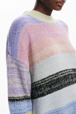 Ropa De Punto|Jerséis-Desigual Jersey de punto rayas