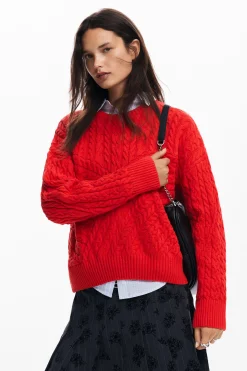 Ropa De Punto|Jerséis-Desigual Jersey de punto relieves