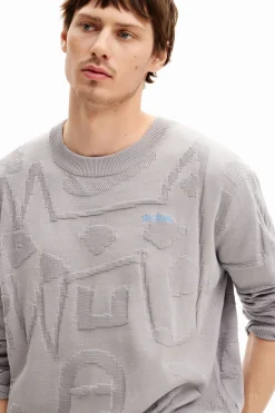 Jerséis Y Sudaderas-Desigual Jersey de punto texturas
