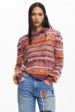 Ropa De Punto|Jerséis-Desigual Jersey de rayas