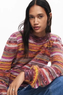 Ropa De Punto|Jerséis-Desigual Jersey de rayas