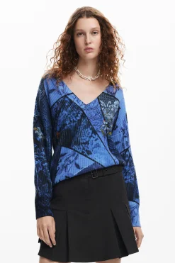 Ropa De Punto|Jerséis-Desigual Jersey estampado arty